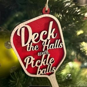 Pickleball Christmas Ornament!